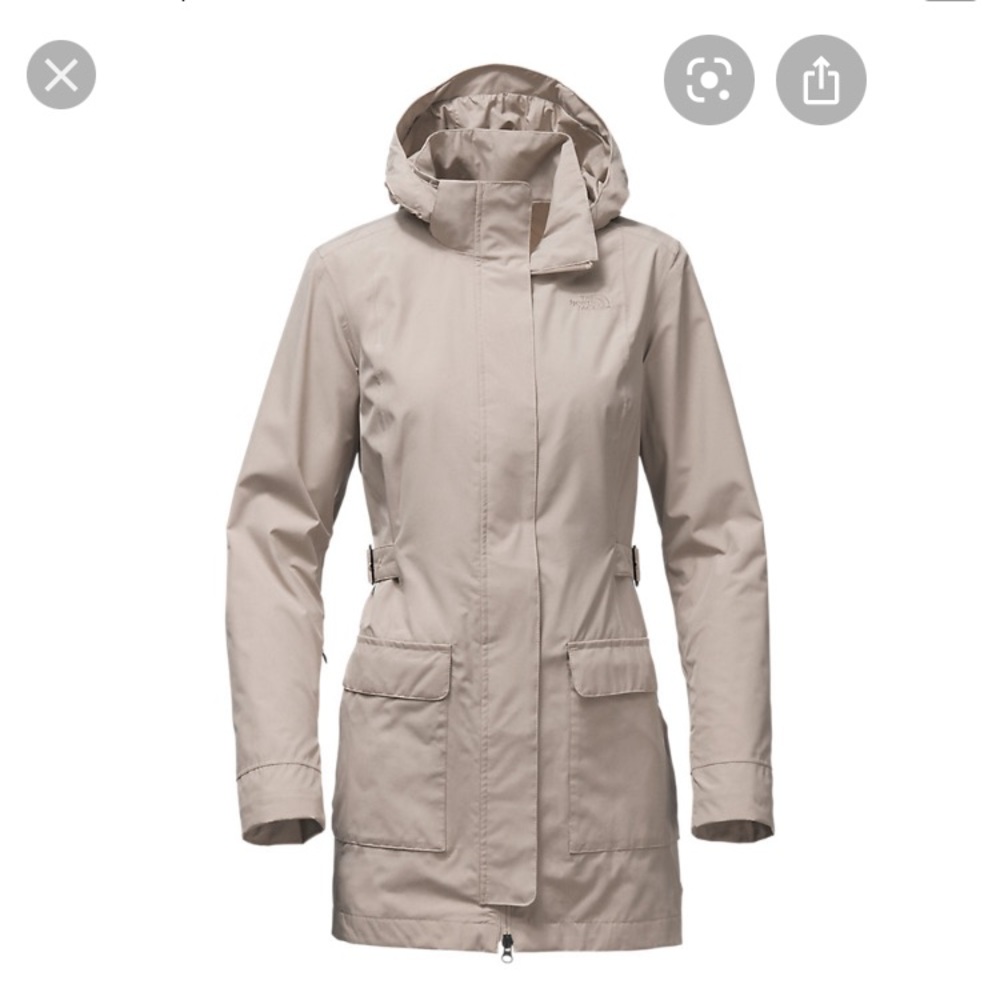 North Face Tomales Bay trench rain coat EUC